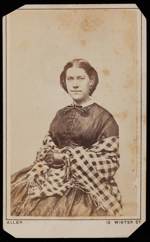 Studio portait of an unnamed woman, Boston, Mass., ca. 1862-1863