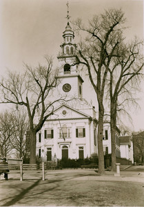 Exterior view of the First Parish Meeting House, Dorchester, Mass., undated