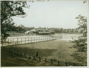 Tennis court and gymnasium, Wood Island Park, East Boston, Mass., undated