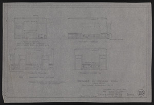 Details of Dining Room, (This Drawing Supercedes No. 15), Drawings of House for Mrs. Talbot C. Chase, Brookline, Mass., Feb. 15, 1930