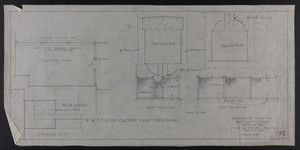 1/4" & F.S.D. of Clothes Yard Enclosure, Drawings of House for Mrs. Talbot C. Chase, Brookline, Mass., April 24, 1930