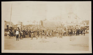 Troops prepare to leave from Buzzard's Bay