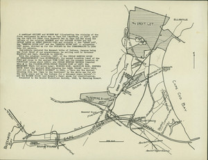 Ancient and modern map of the first settlement on Cape Cod