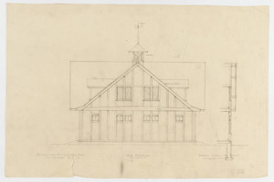 Stable side elevation, residence of F. K. Sturgis, "Faxon Lodge", Newport, R.I.