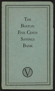 Boston Five Cents Savings Bank, 30 School Street, Boston, Mass., undated