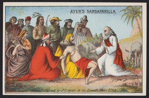 Trade card for Ayer's Sarsaparilla, manufactured by J.C.Ayer & Co., Lowell, Mass., undated
