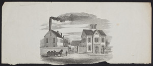 View of the Roswell Gleason House and Factory, Washington Street, opposite School Street, Boston, Mass., undated