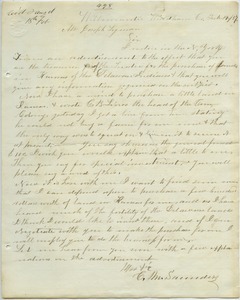 Letter from C. M. Sanders to Joseph Lyman