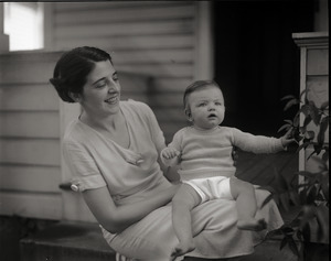 Lillian (Mrs. Edward J.) Ryan and infant daughter
