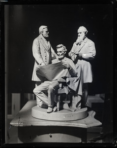 Statue by John Rogers, 'The council of war'