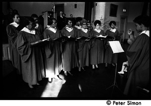 Choir singing at the Martin Luther King memorial service