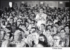 National Student Association Congress: man standing in audience, clapping