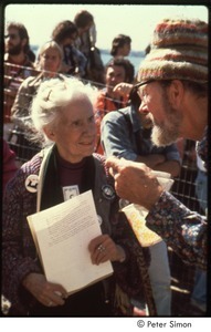 MUSE concert and rally: Pete Seeger and Maggie Kuhn at the No Nukes rally