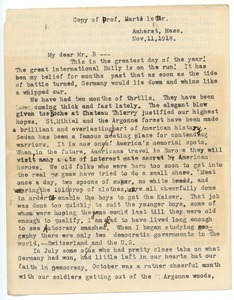 Letter from W. R. Hart to Walter G. Buchanan