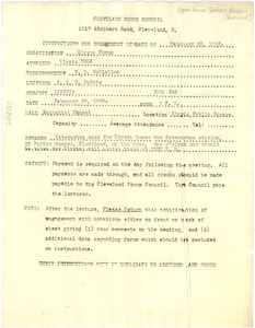 Open Forum Speakers Bureau engagement instruction form - Digital ...