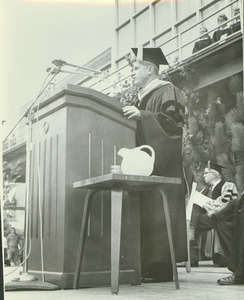 Gov. John A. Volpe speaking at the Centennial Convocation
