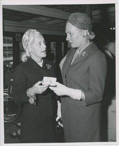 Margaret Milbank Bogert and woman on boat ride