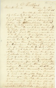 Letter from Isaac Lewis to Erasmus Darwin Hudson