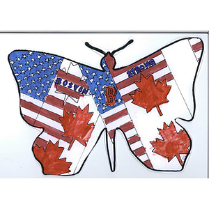 "Butterfly of Boston" made by student at Willow Way Public School (Ontario, Canada)