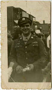 George W. Rose, smiling, in military uniform