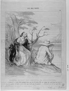 - O douleur!... avoir rêvé pendant toute ma vie de jeune fille, un époux, qui, ainsi que moi, adorât la sainte poésie, et tomber sur un mari qui n'aime que les goujons... cet homme-là était né pour être brochet!...