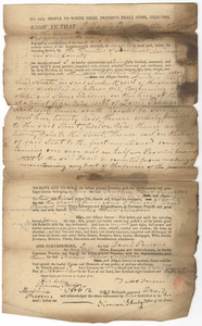 David Parsons deed to the Trustees of Amherst Academy, 1821 November 12