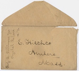 Benjamin Silliman, Jr. envelope to Edward Hitchcock