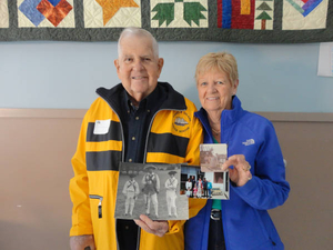 Leo Mellyn and Jean Mellyn at the Stoughton Mass. Memories Road Show