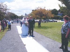 Sister's wedding at Hingham Harbor