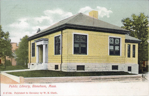 Postcard: Stoneham Public Library