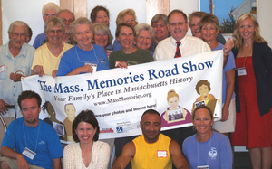 Volunteers and staff at the Truro Mass. Memories Road Show