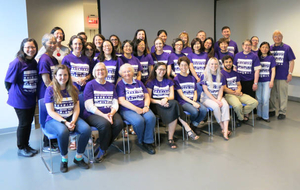 Volunteers and staff at the Chinese American Experiences Mass. Memories Road Show