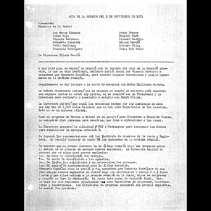 Acta de la reunion del 1 de Septiembre de 1971.