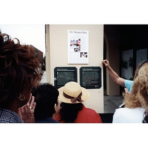 Historic marker unveiling ceremony.