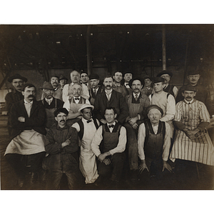 Shipbuilding employees at the Charlestown Navy Yard