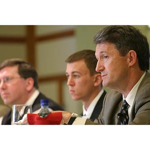 Bob Davis next to other speakers at the Training Future Innovators Entrepreneurs Panel