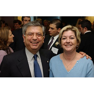 George Chryssis and another guest at The National Council Dinner