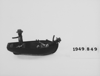 Toy Boat with Two Figures