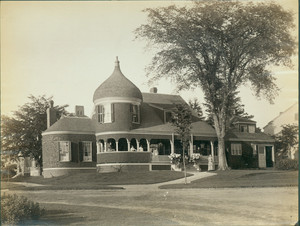 View of 94 Elmwood Road residence, corner of Monument Avenue, Swampscott, Mass., undated