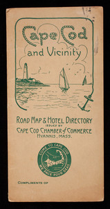 Cape Cod and Vicinity Road Map and Hotel Directory