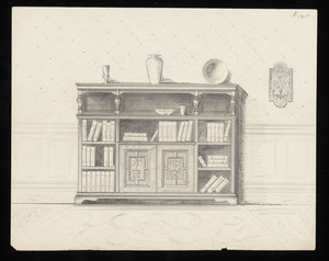 Pencil Drawing -- Bookcase