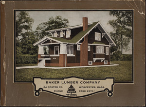 Plan book of modern American homes, book no. 5, Baker Lumber Co., 84 Foster Street, Worcester, Mass., undated