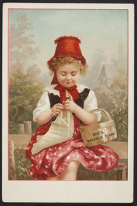Trade card for The Wheelock Piano, manufactory, 149th Street near 3d Avenue, New York, New York, undated
