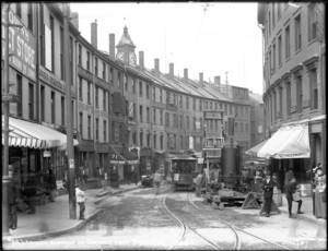 Looking easterly on Cornhill from Scollay Square, Boston, Mass.