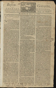 The Boston-Gazette, and Country Journal, 14 April 1766 (includes supplement)