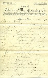 Letter from H. Peck to Tokumatsu Nakajima