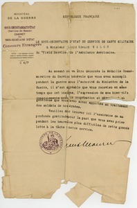 Letter from Louis Mourier to Lloyd E. Walsh