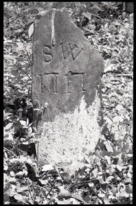Field gravestone engraved S.W., Old Cove Burying Ground