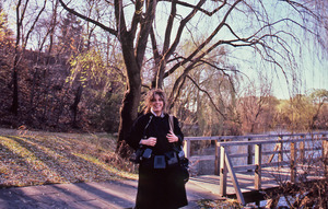Diana Mara Henry with Polaroid cameras