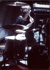 Tommy Snyder playing drums